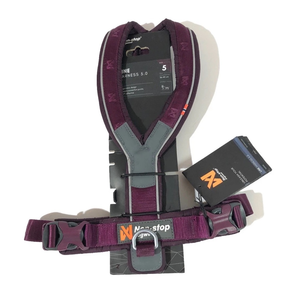Non-stop Dogwear Line Harness Size 5 Purple